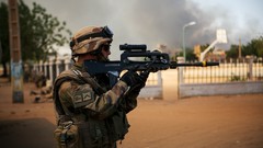 War weapons Guns smoke Army fight soldiers French military 