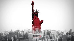 War weapons Guns soldiers Statue of Liberty pistols cityscapes 