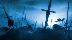 War weapons Swords skulls