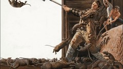 War woman Guns artist paintings Adventure Rats Mort Kunstler