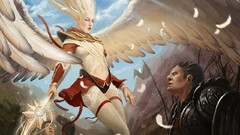 War woman Warriors angels fantasy art