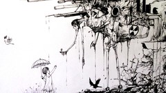 War woman weapons pollution peace drawings deviantart 