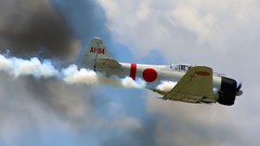 Warbird contrails fighters Aircraft