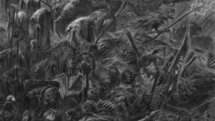 Warhammer monochrome concept art