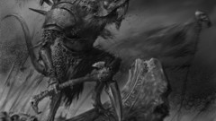 Warhammer monochrome concept art