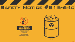 Warning toxic black humor