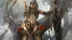 Warriors faces cgi fantasy art