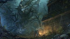 Warriors Golem artwork fantasy art