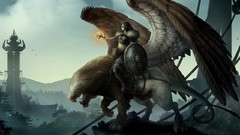 Warriors griffin fantasy art