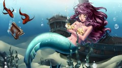 Watch mermaid underwater