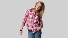 Watches blondes woman jeans