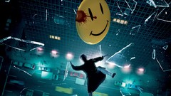 Watchmen buildings artwork The Comedian shattered