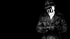 Watchmen Rorschach grayscale monochrome