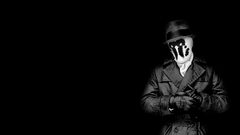 Watchmen Rorschach grayscale monochrome