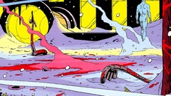 Watchmen snow blood Rorschach