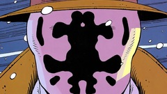 Watchmen snow Rorschach faces