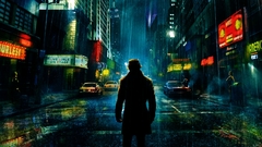 Watchmen streets rain signs