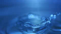 Water abstract bokeh splashes