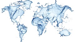 Water abstract Maps world map