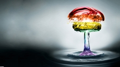 Water abstract multicolor