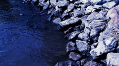 Water abstract rocks Sea