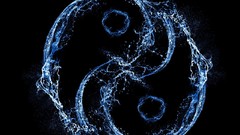 Water abstract yin yang