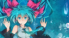 Water Anime anime girls hatsune miku vocaloid detached sleeves