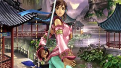 Water Anime Chinese brown eyes artwork scenic Soul Calibur