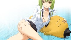 Water anime girls code geass C & C upskirt