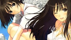 Water anime girls tony taka cleavage