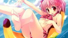 Water Anime wet kaname madoka bikini swimsuits