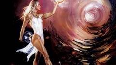 Water artistic drawings vortex