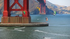 Water bay kite San Francisco golden gate bridge Kitesurfing 