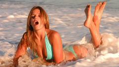 Water Beaches barefoot open mouth soles Yesica Toscanini