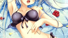 Water bikini Flowers white