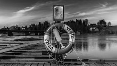 Water black and white safe Norway rings Bridges dock rivers