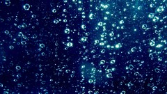Water blue abstract bubbles digital art