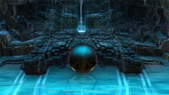 Water blue abstract source 3d spheres secret holy digital art 