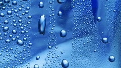 Water blue abstract water drops