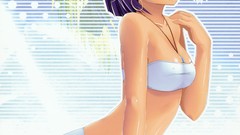 Water blue Anime secret anime girls cleavage bikini nadia 