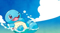 Water blue clouds summer ocean Anime nintendo Beaches Pokemon 