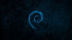 Water blue dark best Linux brands debian logos