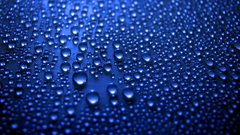 Water blue dew rain