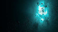 Water blue multicolor