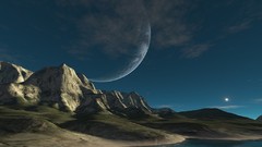 Water blue nature night