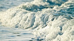 Water blue ocean white