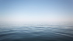 Water blue skies Sea