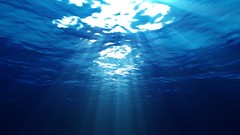 Water blue underwater