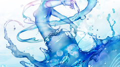 Water blue vocaloid hatsune