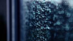 Water blue wet water drops condensation